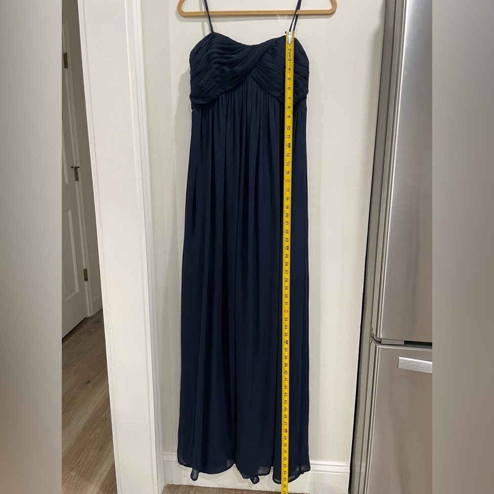 Watters& Watters Size10XL Strapless Navy Dress - Picture 8 of 10